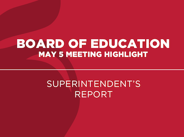  Superintendent's Report